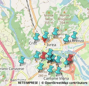 Mappa Via Salassa, 10015 Ivrea TO, Italia (1.0075)