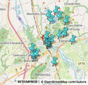 Mappa Via Salassa, 10015 Ivrea TO, Italia (1.497)