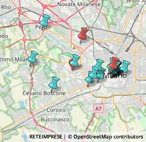 Mappa Via Paolo Rembrandt, 20147 Milano MI, Italia (3.661)