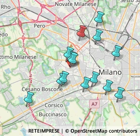 Mappa Via Paolo Rembrandt, 20147 Milano MI, Italia (3.37143)