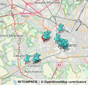 Mappa Via Paolo Rembrandt, 20147 Milano MI, Italia (3.03667)
