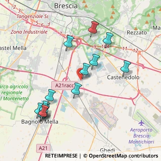 Mappa Via Arturo Toscanini, 25010 Borgosatollo BS, Italia (4.38143)