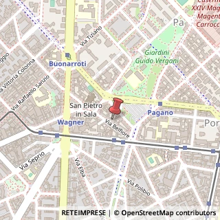 Mappa Via Belfiore, 12, 20145 Milano, Milano (Lombardia)
