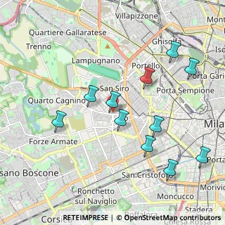Mappa Viale Aretusa, 20148 Milano MI, Italia (2.08182)