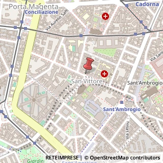 Mappa Via San Vittore, 18, 20123 Milano, Milano (Lombardia)