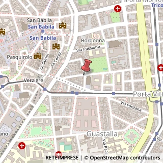 Mappa Via Chiossetto,  18, 20122 Milano, Milano (Lombardia)