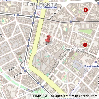 Mappa Via Matteo Bandello,  18, 20123 Milano, Milano (Lombardia)