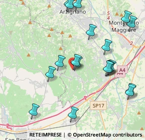 Mappa Via Martiri della Libertà, 36053 Gambellara VI, Italia (4.53526)