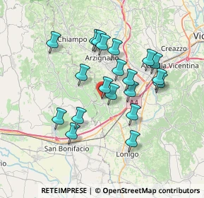 Mappa Via Martiri della Libertà, 36053 Gambellara VI, Italia (6.227)