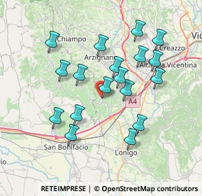 Mappa Via Martiri della Libertà, 36053 Gambellara VI, Italia (6.88222)