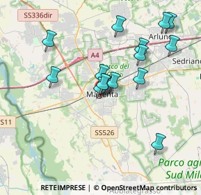 Mappa Via Pasubio, 20013 Magenta MI, Italia (3.52733)