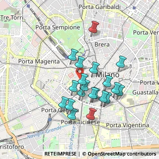 Mappa 20123 Milano MI, Italia (0.791)