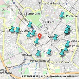 Mappa 20123 Milano MI, Italia (1.218)