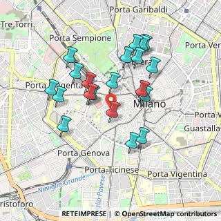 Mappa 20123 Milano MI, Italia (0.8395)