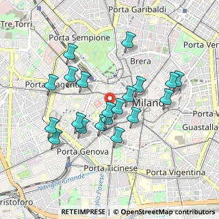 Mappa Via Cappuccio, 20123 Milano MI, Italia (0.8415)
