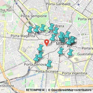 Mappa Via Cappuccio, 20123 Milano MI, Italia (0.8125)