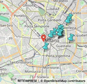 Mappa 20123 Milano MI, Italia (1.53833)