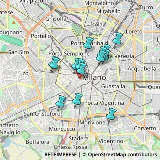 Mappa Via Cappuccio, 20123 Milano MI, Italia (1.43857)