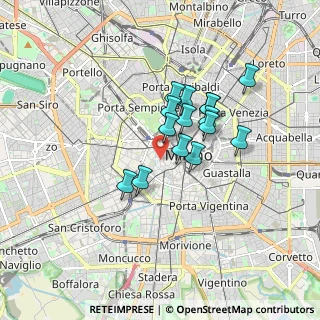 Mappa 20123 Milano MI, Italia (1.28667)