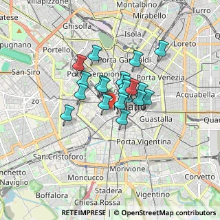 Mappa 20123 Milano MI, Italia (1.1125)