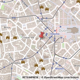 Mappa Via delle Asole, 1, 20123 Milano, Milano (Lombardia)