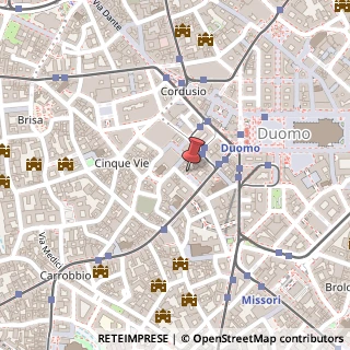Mappa Via delle Asole, 2, 20123 Milano, Milano (Lombardia)