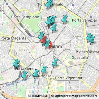 Mappa Via Cardinal Federico, 20123 Milano MI, Italia (1.15)