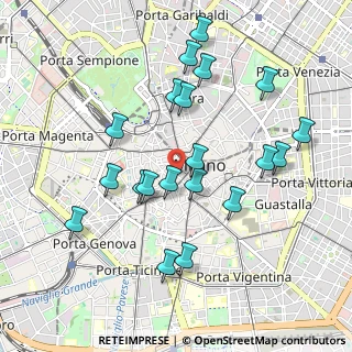 Mappa Via Cardinal Federico, 20123 Milano MI, Italia (0.9575)