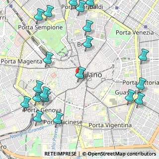 Mappa Via Cardinal Federico, 20123 Milano MI, Italia (1.4365)