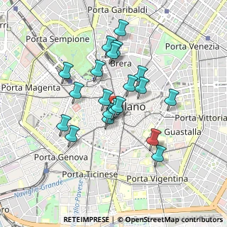 Mappa Via Cardinal Federico, 20123 Milano MI, Italia (0.7485)