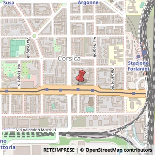 Mappa Viale Corsica, 55, 20133 Milano, Milano (Lombardia)