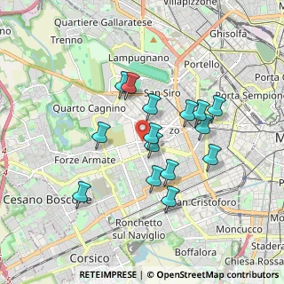 Mappa Via delle Forze Armate, 20147 Milano MI, Italia (1.54067)