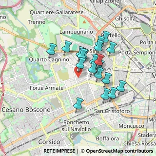 Mappa Via delle Forze Armate, 20147 Milano MI, Italia (1.4255)