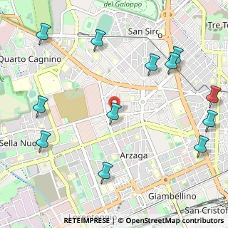 Mappa Via delle Forze Armate, 20147 Milano MI, Italia (1.38833)