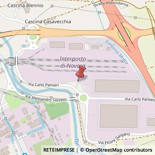 Mappa Via Panseri Carlo, 132, 28100 Novara, Novara (Piemonte)