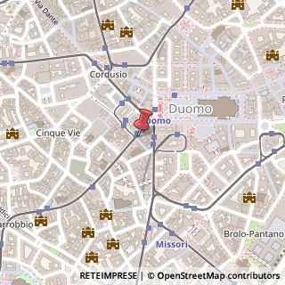 Mappa Via Speronari, 8, 20123 Milano, Milano (Lombardia)