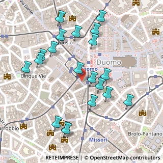 Mappa Via Speronari, 20123 Milano MI, Italia (0.2685)