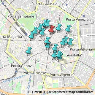 Mappa Via Speronari, 20123 Milano MI, Italia (0.686)