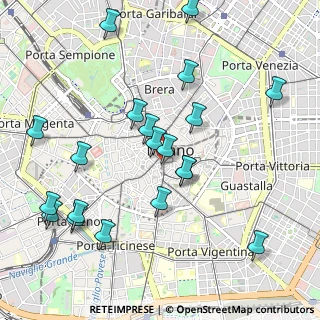 Mappa Via Torino, 20124 Milano MI, Italia (1.113)