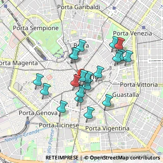 Mappa Via Speronari, 20123 Milano MI, Italia (0.768)
