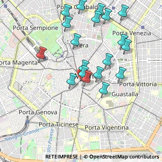 Mappa Via Torino, 20100 Milano MI, Italia (1.03579)