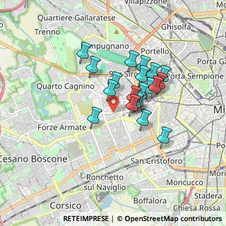 Mappa Via Forze Armate, 20147 Milano MI, Italia (1.328)