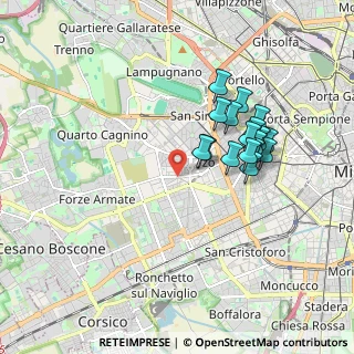 Mappa Via Forze Armate, 20147 Milano MI, Italia (1.61118)