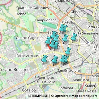 Mappa Via Forze Armate, 20147 Milano MI, Italia (1.26688)