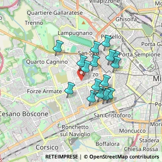 Mappa Via Forze Armate, 20147 Milano MI, Italia (1.36875)