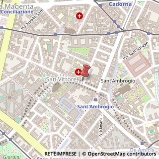 Mappa Via Aristide de Togni, 30, 20123 Milano, Milano (Lombardia)