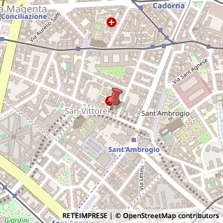 Mappa Via San Vittore, 12, 20123 Milano, Milano (Lombardia)