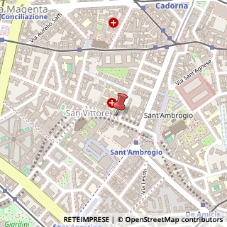 Mappa Via San Vittore, 12, 20123 Milano, Milano (Lombardia)