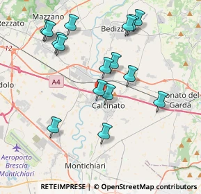 Mappa 25011 Calcinato BS, Italia (3.91563)