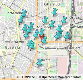 Mappa Piazza Giuseppe Grandi, 20129 Milano MI, Italia (0.8095)